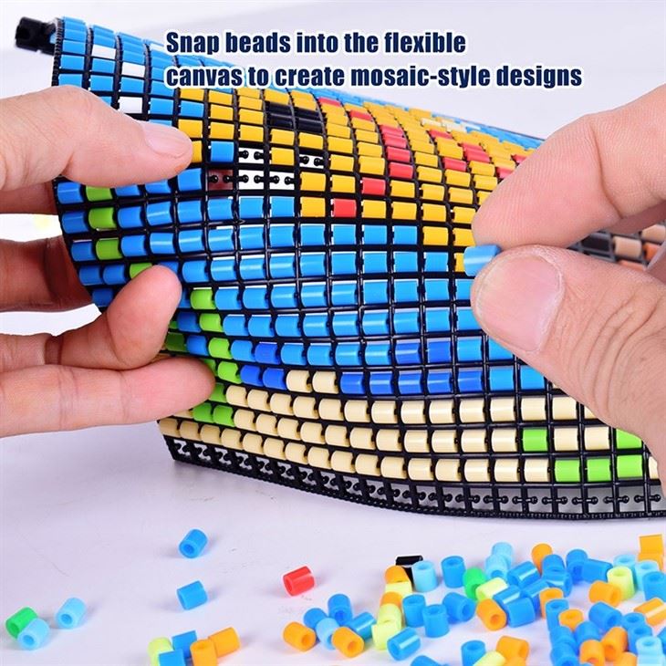 No-Iron Fuse Grid-Based Beads Set
